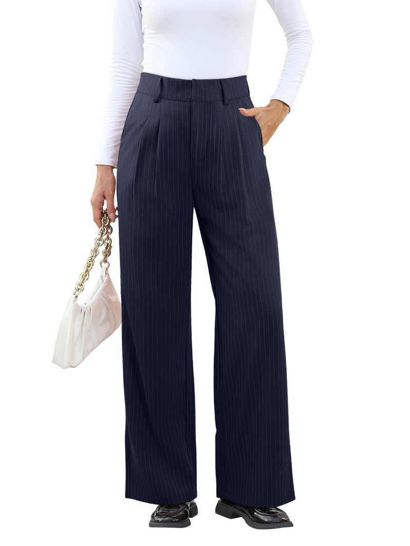 NIMIN High Waisted Work Pants for Women Straight Leg Office Dress Pants Business Casual Pants Trousers with Pockets - Image 4