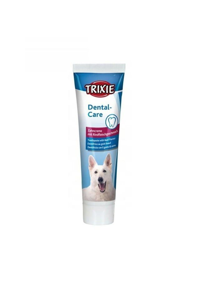 Toothpaste with Beef Flavour (Helps if The Dogs Likes The Taste!)