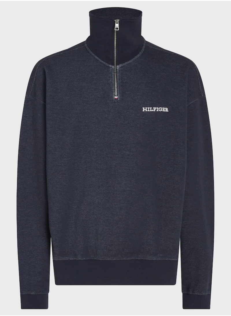 TOMMY HILFIGER Logo Zip Through Sweatshirt