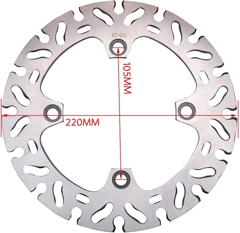 Wivplex Stainless Steel Brake Disc Rotor Set - Image 3