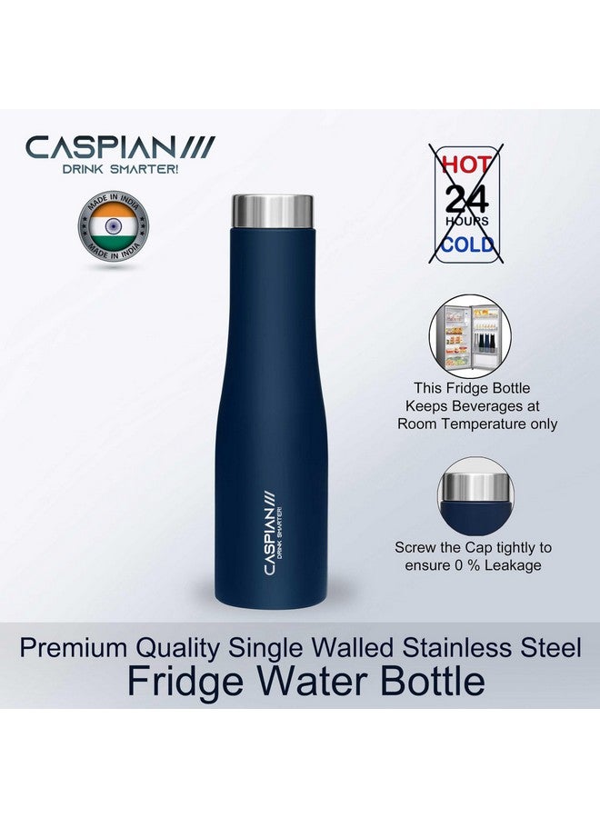CASPIAN /// Aqua Stainless Steel Water Bottle (Blue, 1 Litre, Set of 2)| Leak Proof Thunder for Fridge Home Office Travel School Kids Boys Girls Adults Sports Gym Yoga - Image 4