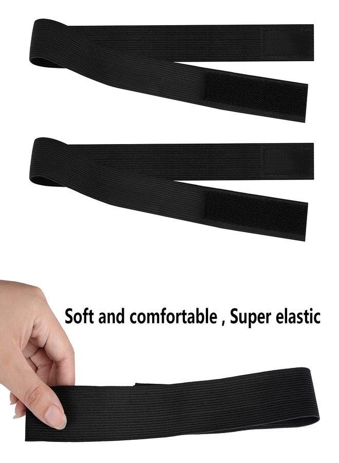 WILLBOND 12 Pcs Elastic Bands for Wigs Adjustable Lace Melting Edge Wrap 1.2 x 23.6 Inch Black Wig Headband Bands for Lace Front - Image 5