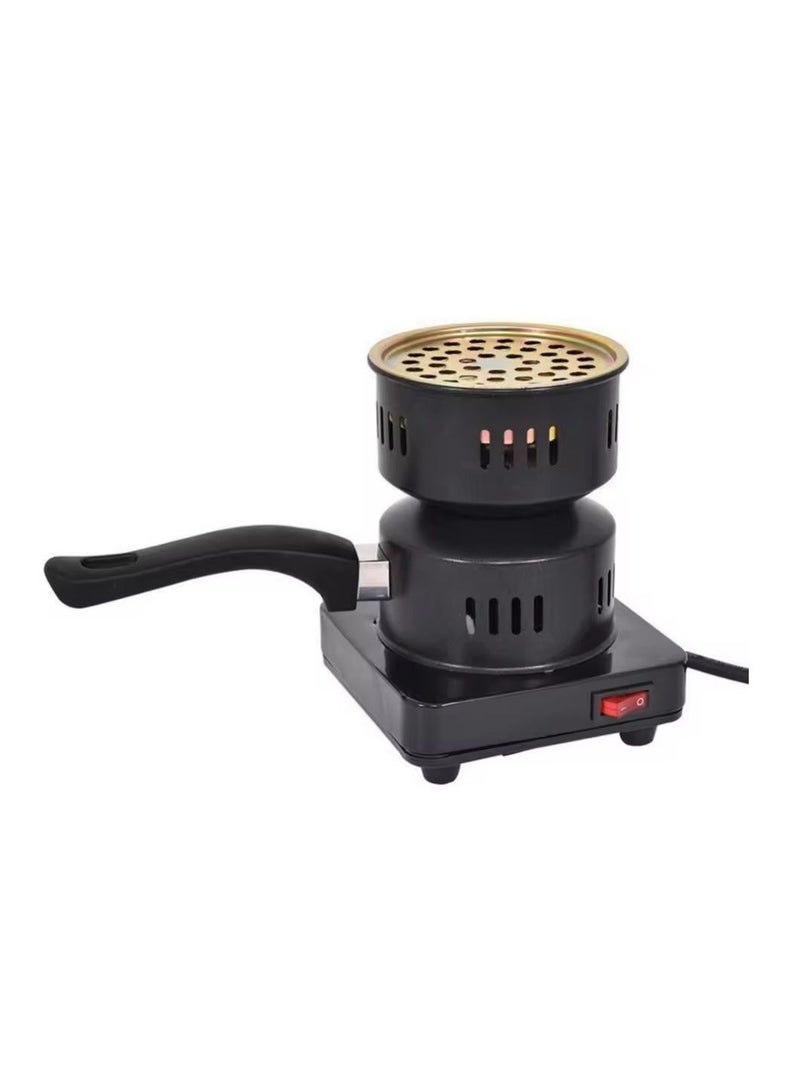 Multifunctional Electric Charcoal Starter & Single Burner with Detachable Handle - Porcelain Coated for BBQ & Coal Lighting - Image 3