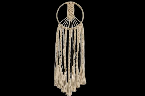 DXYZ Macrame Dream Catcher (Small) | Cotton Rope Bohemian Vintage Style Wall Hanging | Modern Room Home Decor - Image 5
