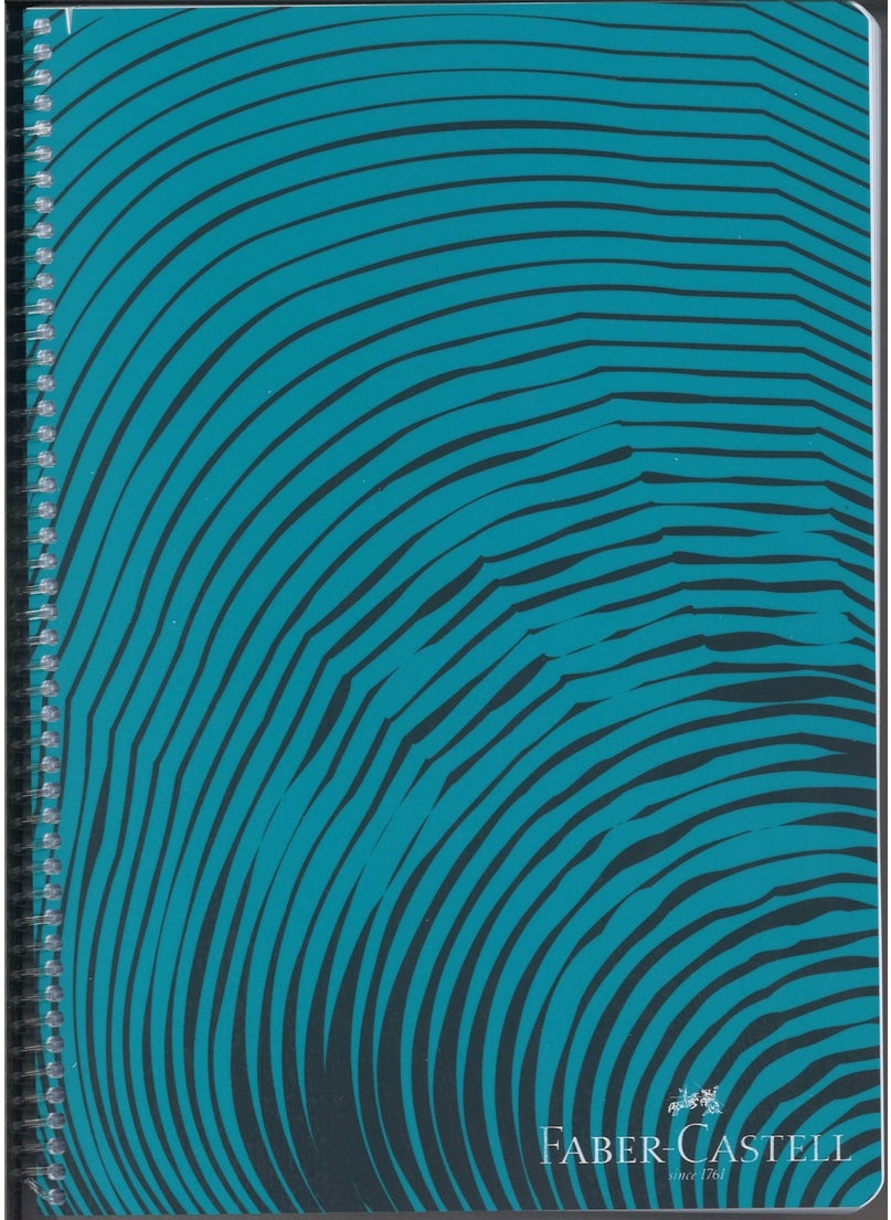 FABER-CASTELL - Waves Cover 140 Pages Spiral Notebook - Image 1