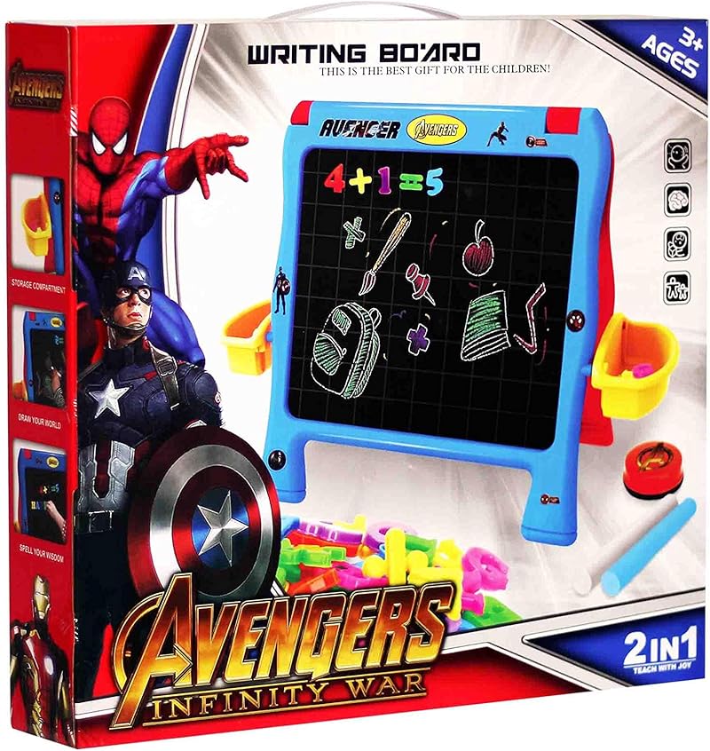 Fisher Avengers Infinity War Writing Board 2 In 1 Teach with Joy - (37 x 40cm)