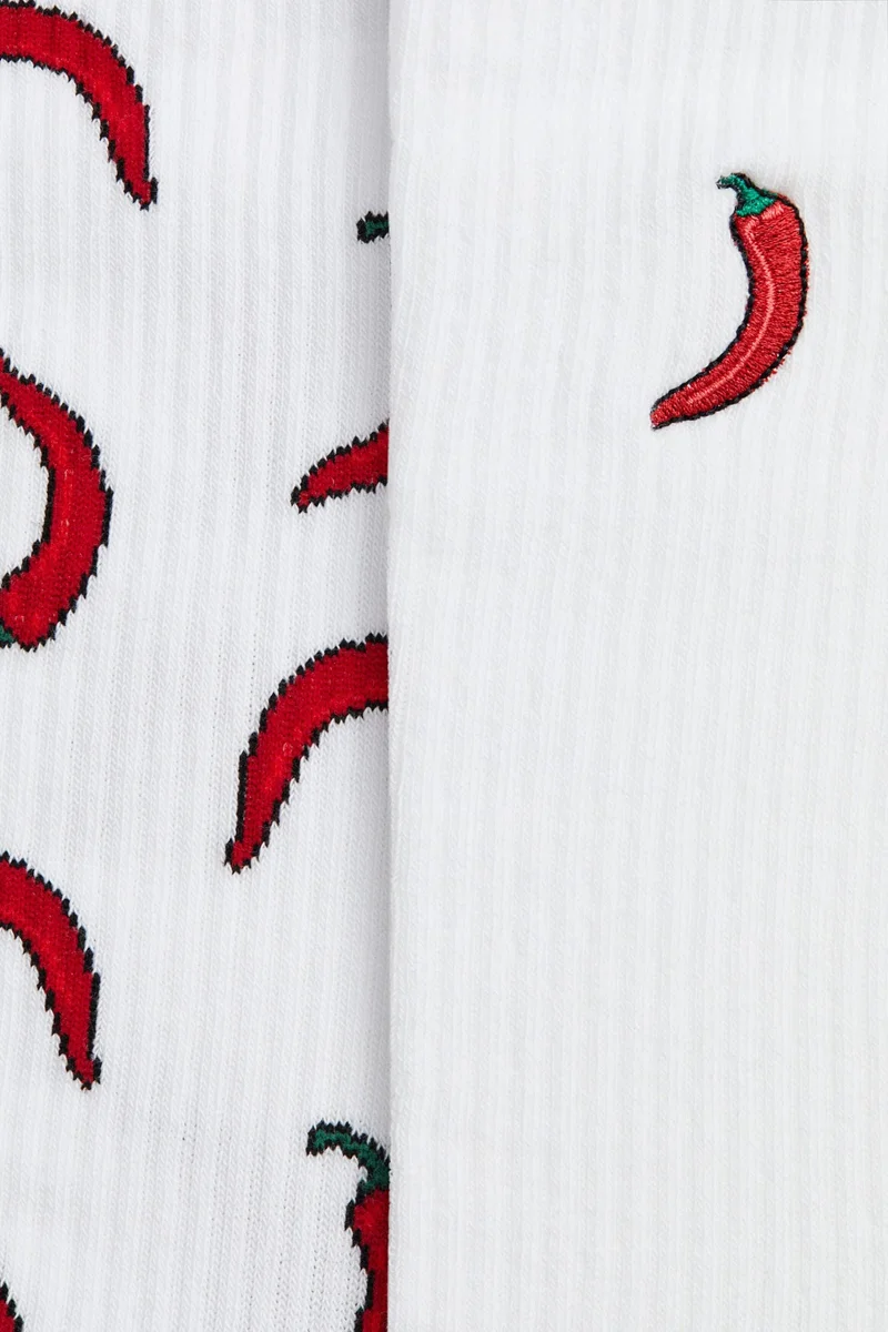 اتش اند ام جوارب بتفاصيل نقشة من قطعتين