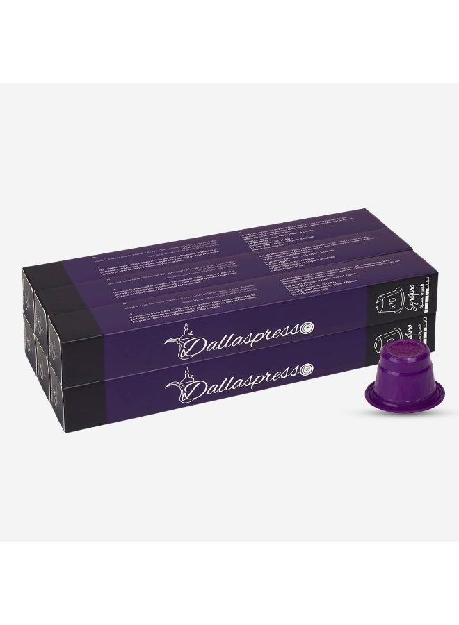 Dallaspresso Signature Saffron Coffee Capsules Pack of 6 – Nespresso Compatible, Finest Arabica Roasted Beans with Natural Saffron - Image 1