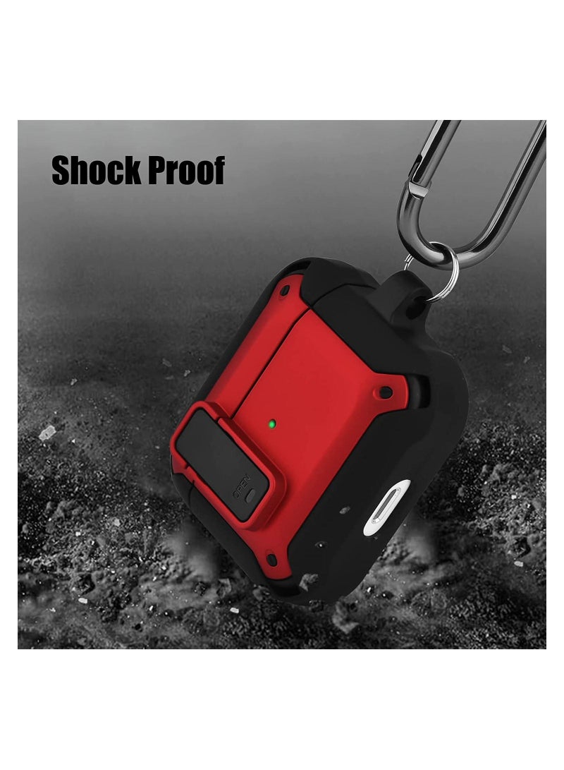 Lock Design Airpdods 3 case,RGBWIND Air Pod 3rd (2021) Cover with Keychain,Hard Protective Skin for Airpod 3 Charging Case,LED Visible - Image 3