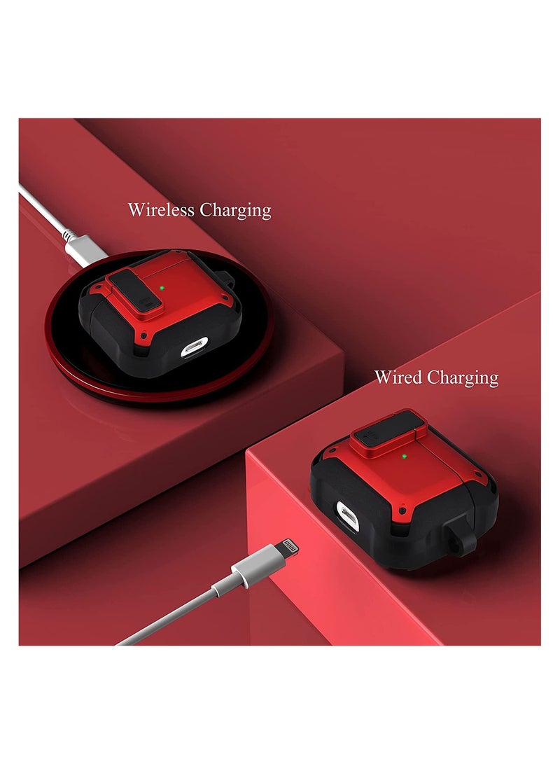 Lock Design Airpdods 3 case,RGBWIND Air Pod 3rd (2021) Cover with Keychain,Hard Protective Skin for Airpod 3 Charging Case,LED Visible - Image 4
