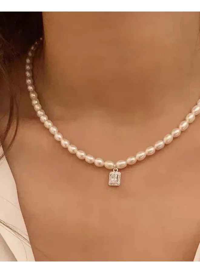 Sosha Elegance  Zircon Pearl Necklace  | Best Price UAE