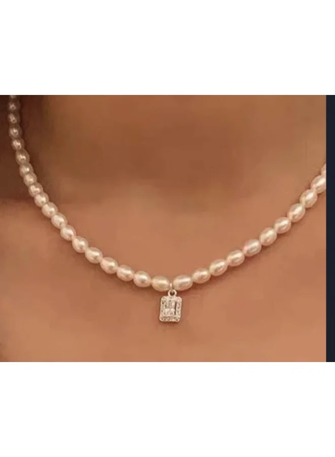 Sosha Elegance Zircon Pearl Necklace