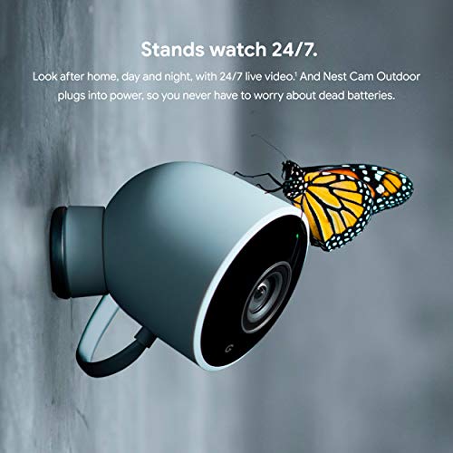 Google Nest Cam Outdoor - 1st Generation - Weatherproof Camera - Surveillance Camera with Night Vision - Control with Your Phone - Image 2