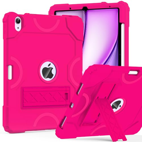 Cantis Case for iPad Air 11-inch (M4) 2026/ (M3) 2025/ (M2) 2024, iPad Air 5th/4th Generation (2022/2020) 10.9 Inch, Heavy Duty Shockproof Rugged Protective for i Pad Air 11'', Hot Pink - Image 1