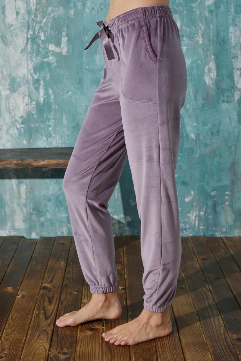 Cotonhause Women's Velvet Lilac Single Bottom C1T9N0O2 - Image 1