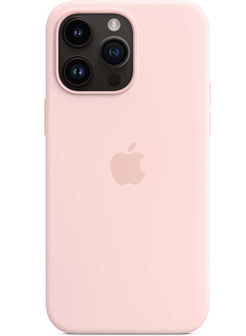 Dg مينغ جراب سيليكون عالي الجودة لهاتف iPhone 13 Pro مع دعم الشحن اللاسلكي MagSafe - وردي - Image 3