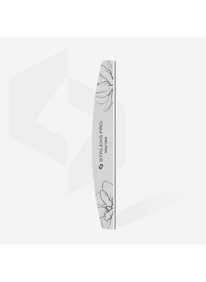 STALEKS PRO Crescent Mineral Nail File Expert 40 100 / 180 Grit (25 pcs) - Image 1