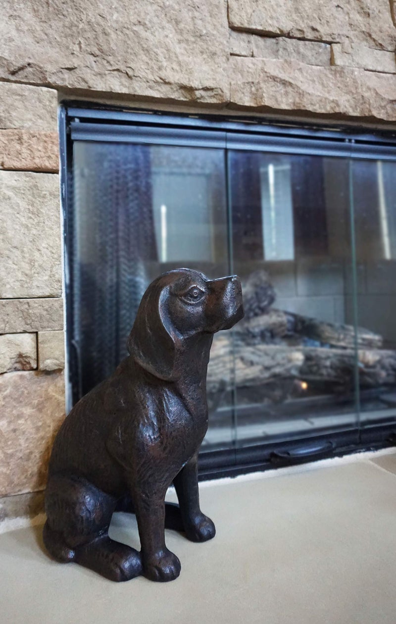 Lulu Decor, Cast Iron Decorative Dog Door Stopper, Doorstops, Sculpture, Dog Statue (Black 14 lbs) - Image 5