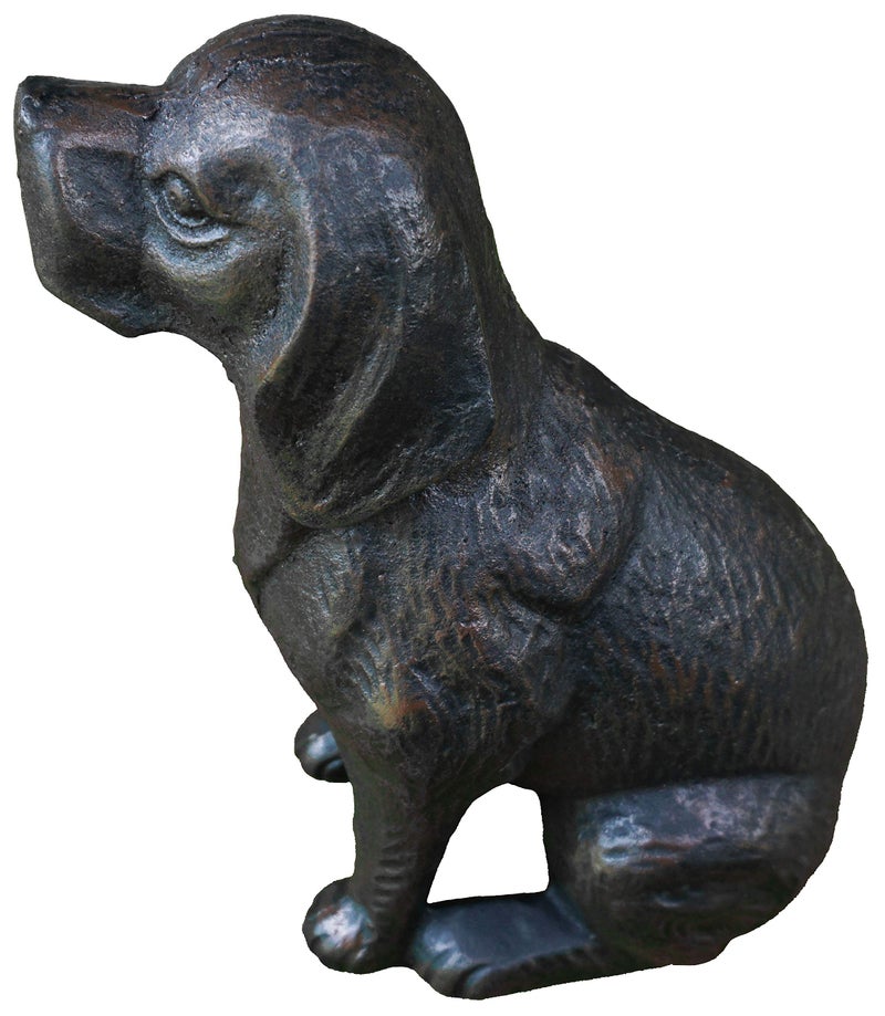 Lulu Decor, Cast Iron Decorative Dog Door Stopper, Doorstops, Sculpture, Dog Statue (Black 14 lbs) - Image 2