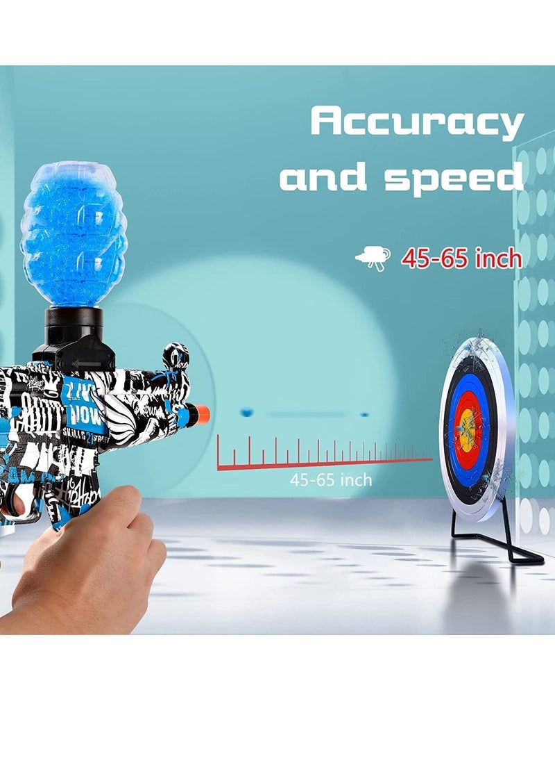 Youqin Home Splatter Ball AK 47 Gel Blaster with 35000 Water Beads and Goggles Gel Ball Blaster Automatic is Eco Friendly Outdoor Activities Team Game for Kids - Image 3