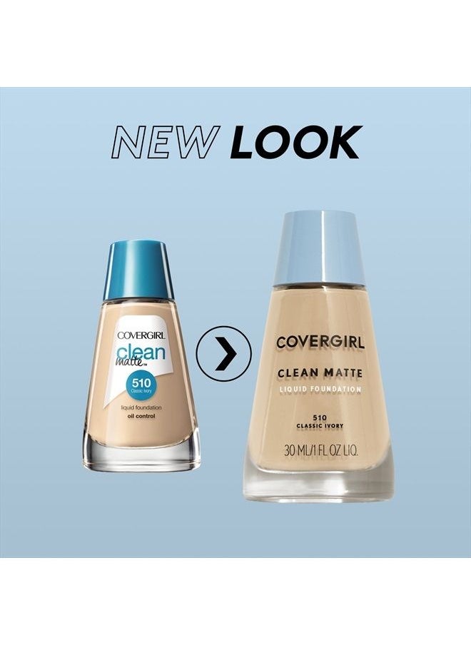 CoverGirl , Clean Matte Liquid Foundation, Creamy Natural, 1 Ounce, 1 Count (packaging may vary)  - Image 2