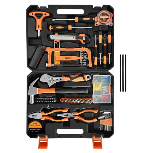 SOLUDE Tool Set,182-Piece Home Repair Tool Kit for Men Women College Students,Household Basic Hand Tool Sets with Case for Home Maintenance,Dorm Essentials and DIY Projects - Image 1