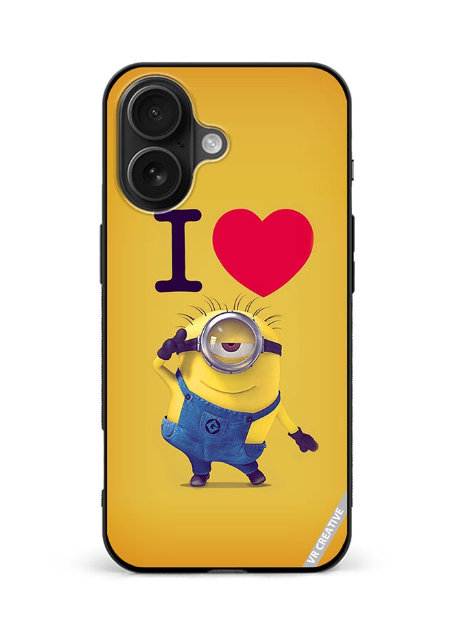 VR CREATIVE Protective Case Cover For Apple iPhone 16 Plus Minions Design Multicolour