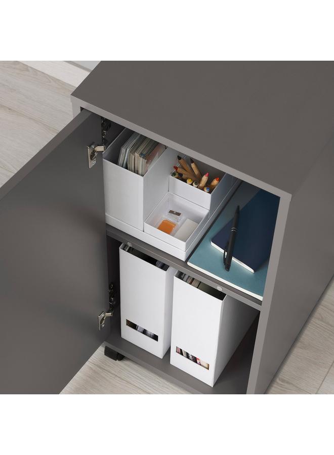 Zaboon Storage Unit On Castors, Dark Grey/Black, 36X76 Cm - Image 5