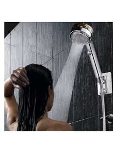 Excefore High Pressure Water Saving Shower High Pressure Shower Head with Filter and Pause Switch Easy Install Handheld Turbocharged Shower Head 360 Degrees Rotating Purple  - Image 3