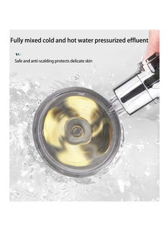 Excefore High Pressure Water Saving Shower High Pressure Shower Head with Filter and Pause Switch Easy Install Handheld Turbocharged Shower Head 360 Degrees Rotating Purple  - Image 5