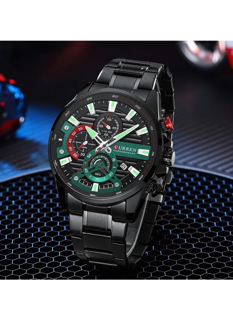 CURREN CURREN 8415 Original Brand Stainless Steel Band Wrist Watch For Men  - Image 2
