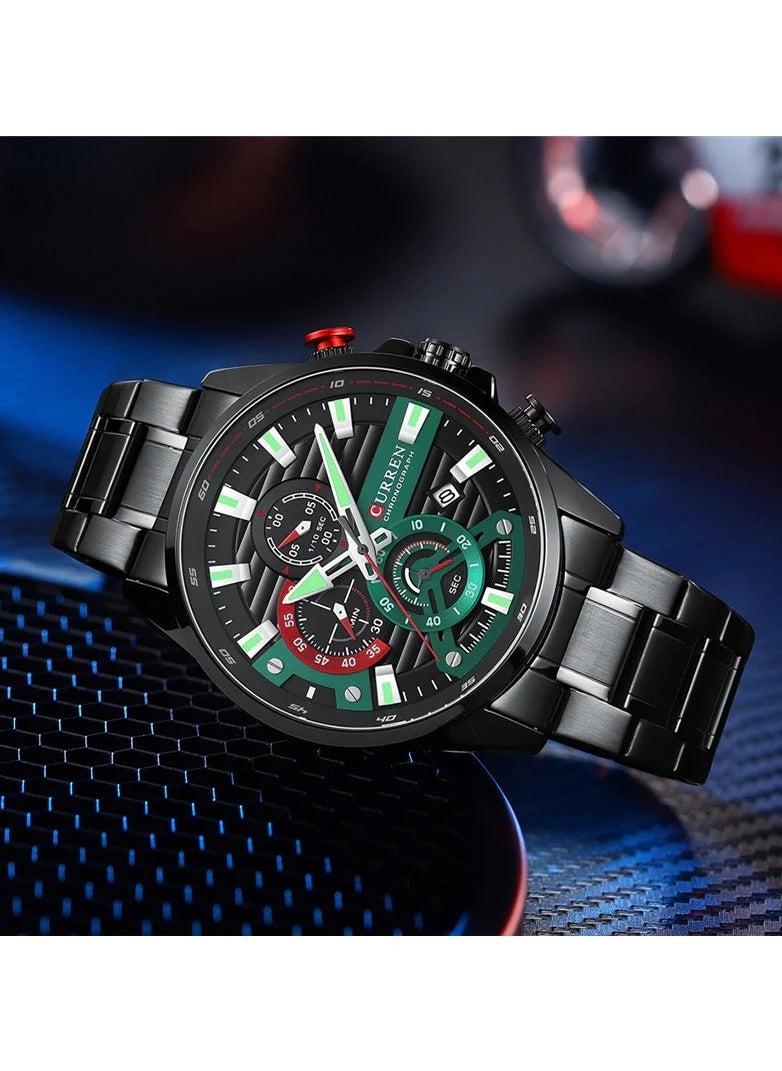 CURREN CURREN 8415 Original Brand Stainless Steel Band Wrist Watch For Men  - Image 3