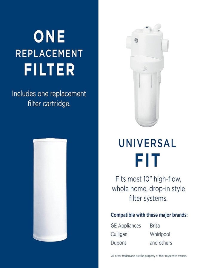 جي إي فلتر مياه GE FXHTC للمنزل بالكامل | بديل لنظام تنقية المياه | معتمد من NSF: يقلل الكلور والرواسب والصدأ والشوائب الأخرى | يُستبدل كل 3 أشهر للحصول على أفضل النتائج | فلتر واحد - Image 3