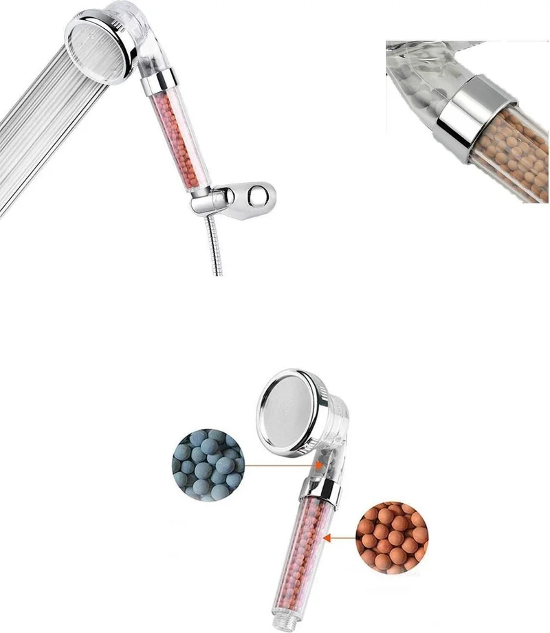 5DM Water Saving Pressurized Shower Head with Color Changing LED Light