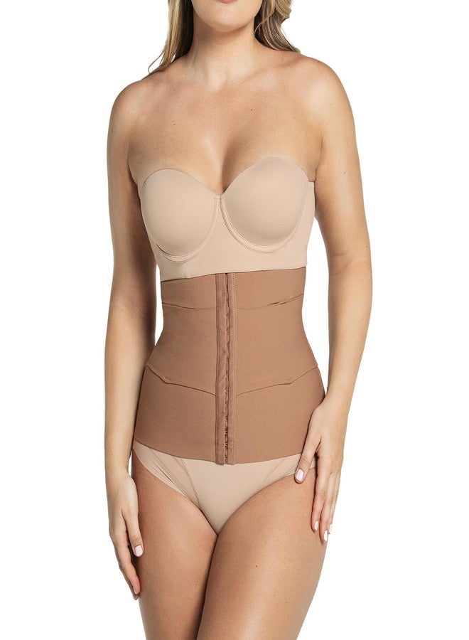 Leonisa Seamless Colombian Compression Waist Cincher - Slimmer Trainer Girdles For Women Black - Image 1