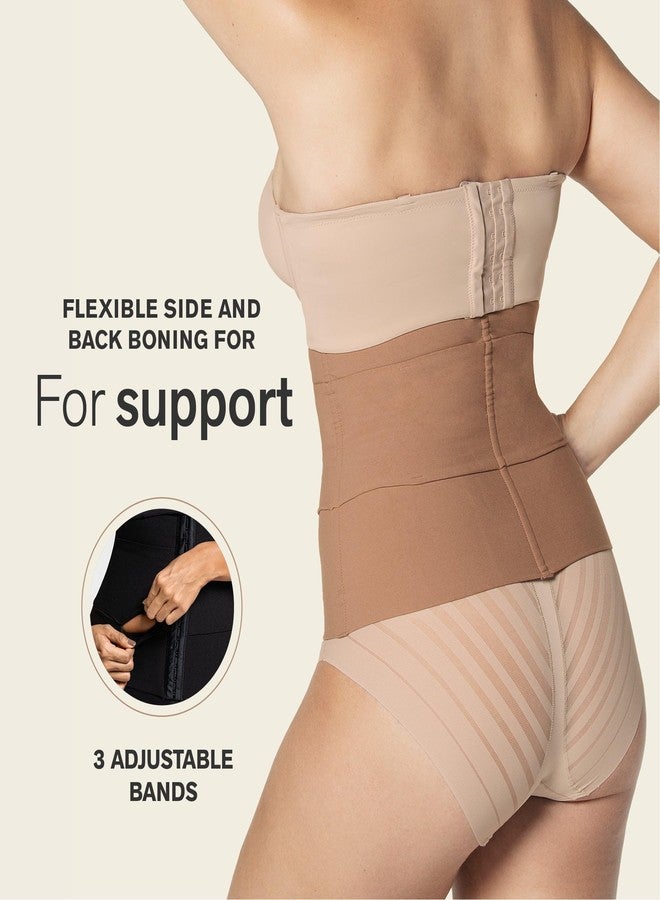 Leonisa Seamless Colombian Compression Waist Cincher - Slimmer Trainer Girdles For Women Black - Image 3