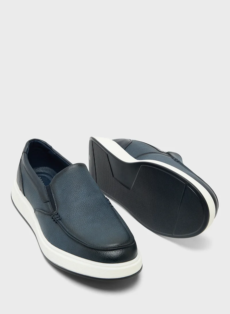 Robert Wood Casual Nubuck Slip Ons