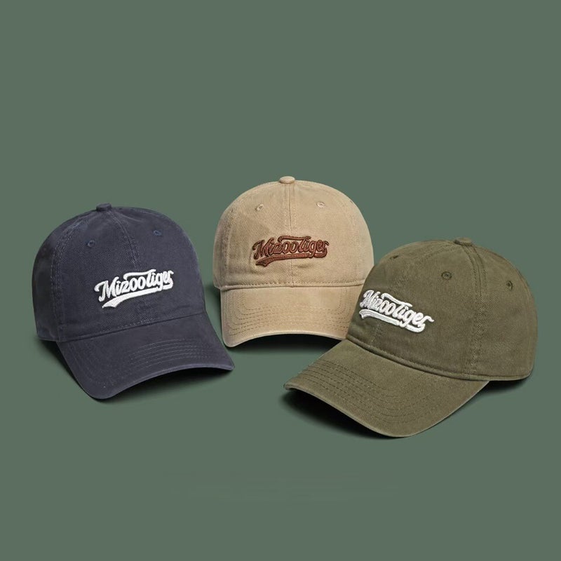 Cotton Cap Men Autumn Washed Embroidered Casual Baseball Hat Cotton - Image 3