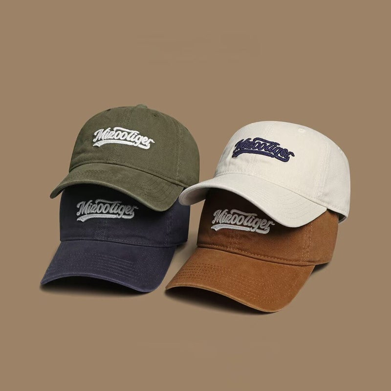 Cotton Cap Men Autumn Washed Embroidered Casual Baseball Hat Cotton - Image 2