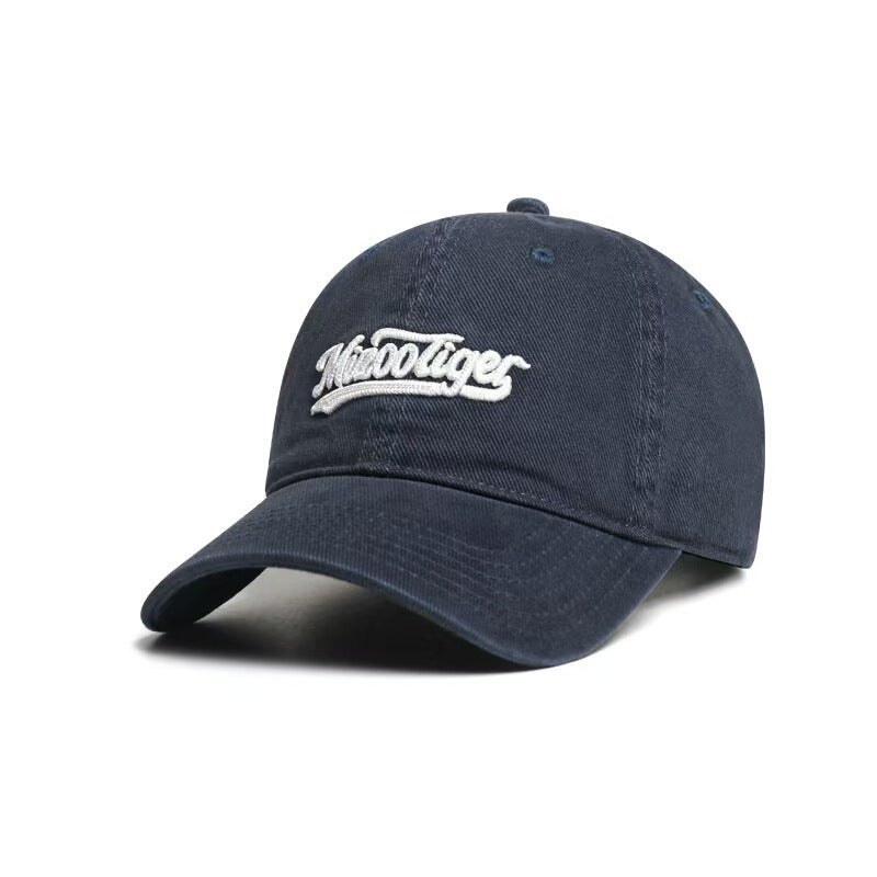 Cotton Cap Men Autumn Washed Embroidered Casual Baseball Hat Cotton - Image 1