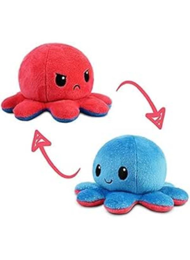 null - Toy Octopus Plushie Reversible Soft Toys for Kids | Plush Soft Toys for Baby Boys and Girls | Octopus Soft Toy for Kids Gift Birthday -24cm (Random Color) - Image 1