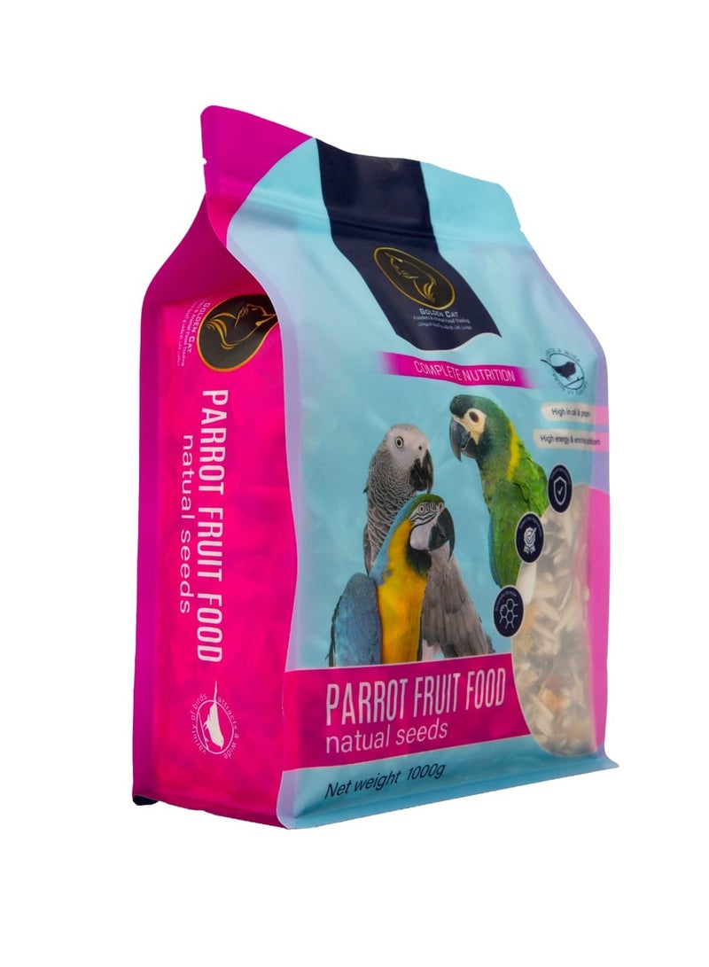 GOLDEN CAT Bird food Parrot Fruit Food Natual Seeds 1kg - Image 2