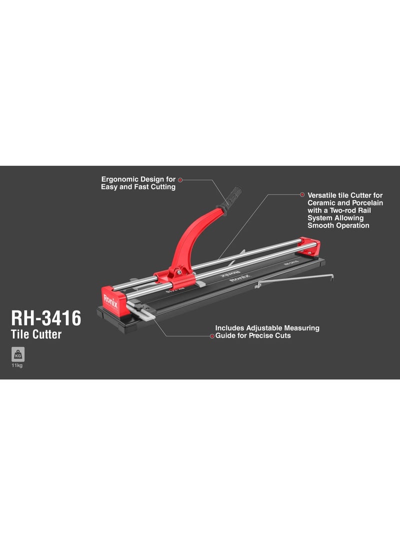 RONIX 1000mm Tile Cutter, Tungsten Wheel, 12mm Thick, German Engineering #Ronix RH-3416 - Image 2
