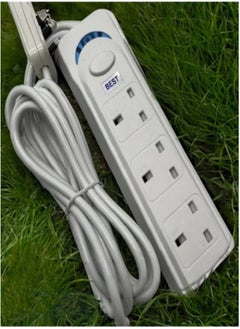 Best Best Power Strips Extension Cord | 3 Sockets Universal Plug Adapter with 3Meter Bold Extension Cable | Power Socket | Extension Board | Extension Cable | Extension Socket (White)  - Image 5