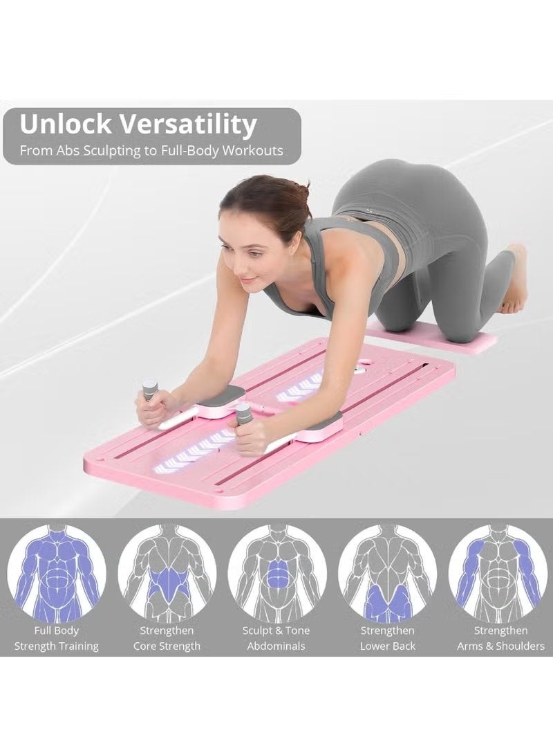 ELTRAZONE Pilates Reformer Machine with Timer, Foldable Pilates Board for Home Workout, 5 in 1 Full Body Fitness Equipment with Phone Holder, Core Strength Training Machine for Beginners and Advanced Users - Image 4