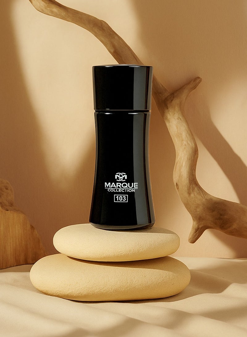 MARQUE COLLECTION Leather Perfume for Men – Marque Collection No. 103 | Long Lasting Perfume for Men | Sweet & Spicy Notes | 25ml - Image 2