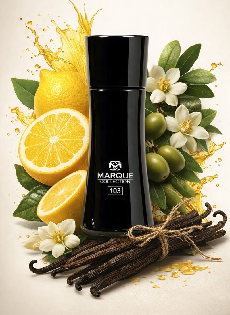 ماركيو كوليكشن عطر جلدي للرجال - مجموعة مارك رقم 103 | عطر يدوم طويلًا للرجال | نفحات حلوة وحارة | 25 مل - Image 1