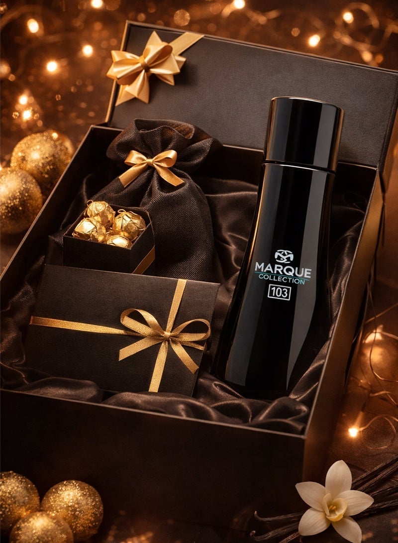 ماركيو كوليكشن عطر جلدي للرجال - مجموعة مارك رقم 103 | عطر يدوم طويلًا للرجال | نفحات حلوة وحارة | 25 مل - Image 4
