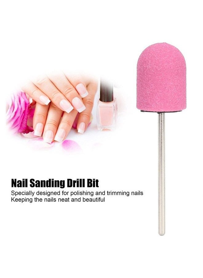 ZJchao - Nail Drill Bits Kit Nail Art Sanding Cap Nail Drill Bits Polishing Grinding Sanding Bands Set Nail Drill Head Accessory For Manicure Pedicure Nail Polishing Burr Home Salon Use 13 X 19Mm(Pink) - Image 1