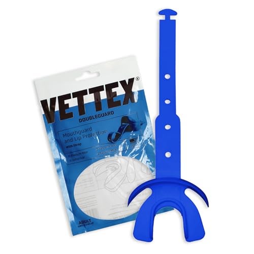 Vettex Double Mouthguard with Lip Protection, Royal Blue - Image 1